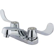 Taps Kingston Brass KB181G 4 in Centerset Bathroom Faucet Polished Chrome Polished Chrome