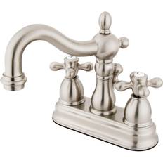 Kingston Brass KS1608AX Heritage Centerset Lavatory Brushed Nickel