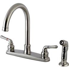 Taps Kingston Brass FB7798NMLSP Naples 8-Inch Centerset Kitchen Faucet Grey
