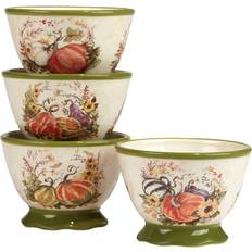 Orange Dessert Bowls Certified International Harvest Morning Set Of Ice Cream Dessert Bowl 4