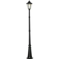 Pole Lighting OutSunny 92.5 Solar Vintage Streetlight Lamp Post