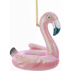 Pink Christmas Tree Ornaments Kurt Adler Pink Flamingo Pool Float 2.75 Juletrepynt