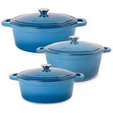 Berghoff Neo 6pc Cast Iron Dutch Oven Sett med lokk