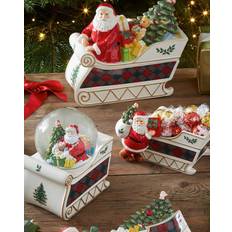 Green Biscuit Jars Spode Tree Figural Santa Sleigh Cookie Biscuit Jar