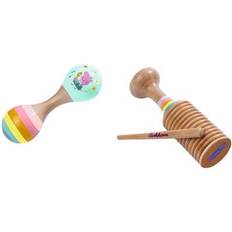 Schweine Rasseln Eichhorn Peppa Pig Maraca und Ratsche Set