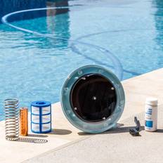 Disinfection XtremePowerUS 90120 System Reduces Chlorine Algae Purifier Pool Solar Ionizer, Blue