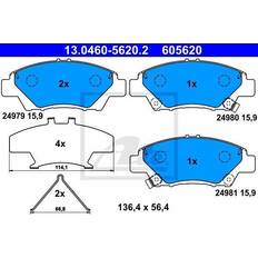 ATE Jarrupalat HONDA 13.0460-5620.2
