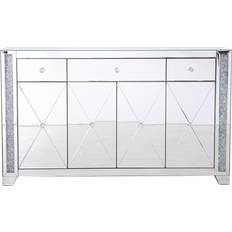 Silver Glass Cabinets Elegant Modern Credenza Modern MF92058 Glass Cabinet