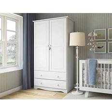 White armoire with drawers Palace Imports Armoire Wardrobe