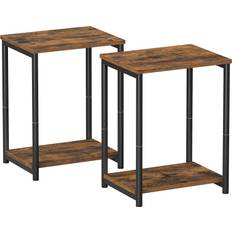 Vasagle Small Tables Vasagle End Set of 2, Side with Storage Shelf, Slim Night Småbord