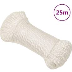 Règles pliantes vidaXL Corde de Travail Blanc 8 mm 25 m Polypropylène Règle pliante