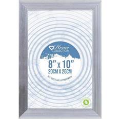 The Home Fusion Company 10" 8" Silver Modern Picture 6x4 5x7 Photo Frame