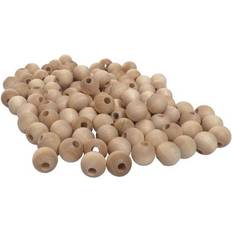 Ubehandlede trækugler m/hul 12 mm Ø3 mm 45-pak