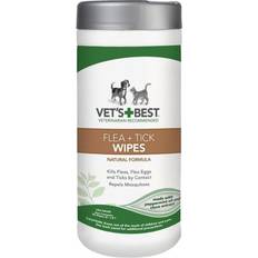 Vets Best Natural Flea/Tick Dogs 50 Wipes Tub