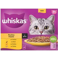 Whiskas 96 Whiskas 85g 7+ poultry feasts mixed senior