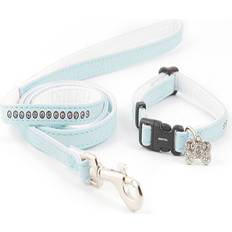 Ancol Deluxe Small Bite Collar and Lead Set for Dogs