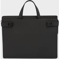 Men's Gancini Leather Briefcase - Black