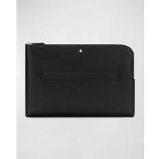 Montblanc Men's Sartorial Leather Laptop Case Black