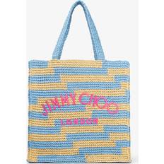 Jimmy Choo Shopper met geborduurd logo dames Andere materialen Eén maat Blauw