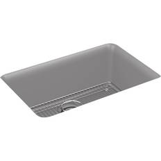 Composite kitchen sink Kohler Cairn 27.5 18.3125 Neoroc Granite Composite Undermount Single-Bowl Kitchen Sink