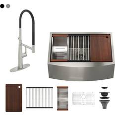 Stainless steel farmhouse sink Farmhouse Stainless Steel 30-inch Single Bowl Kitchen Sink