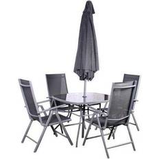 Garden & Outdoor Furniture Rio 4 Parasol Patio Dining Set