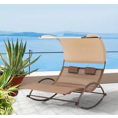 Sun Beds Pellebant Double Chaise Lounge Chair Swing