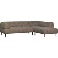 Brun chaiselong sofa Woood Mørkebrun Med Chaiselong Sofa 3 personers