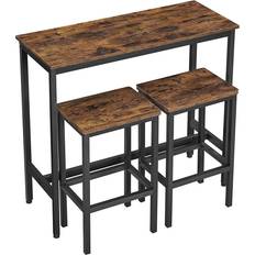 Vasagle Dining Sets Vasagle Industrial Bar Table with Stools Dining Set