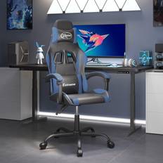 Gaming-Stühle vidaXL Gaming-stuhl Drehbar Schwarz Und Blau Kunstleder