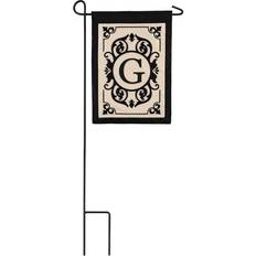 Facade Numbers Evergreen Applique Double Sided Garden Flag Cambridge Monogram