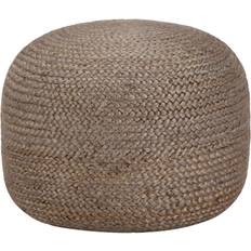 Pufs vidaXL Hecho A Mano Gris Claro 45x30 cm Yute Puf