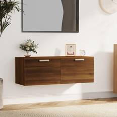 vidaXL Brown Oak 100 x 36.5 x 35 cm Wall Cabinet