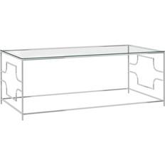 vidaXL silver 120x60x45 Soffbord