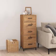 vidaXL 42x35x110 massivt genanvendt Kommode 110x110cm