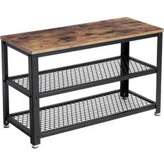 Vasagle Rustic Bench with Coat LBS73X Shoe Rack