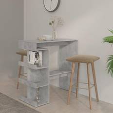 vidaXL concrete grey Bistro Bar Table