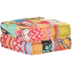 vidaXL 60x70x36 cm Patchwork Tissu Pouf