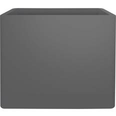 Large plastic garden pots Elho Pure Soft Brick Divider Wheels 80 Large - Anthracite