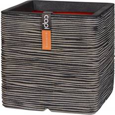 vidaXL Planter Nature Rib Square 30x30cm Flower Pot Basket Raised Bed ∅30cm