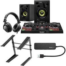 DJ Players Hercules DJ Learning Kit with Laptop Stand and Gear 4-Port USB 3.0 Hub