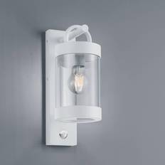 Utomhus Vägglampa Sambesi Rörelsesensor Vit
