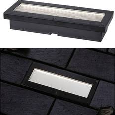 Nero Lampade da Terra Paulmann Domenic Lampada Solare Da Incasso A LED 20x8 cm - Nero Luci a Terra