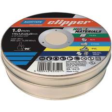 Norton Flexovit Clipper Multi-Materials Cutting Discs 115 x 22.23mm Pack 10