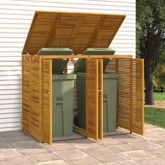 Outbuildings vidaXL Double Garbage Bin 140 x 89 x 117 cm (Building Area )