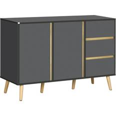 Homcom Modern Dark Grey Sideboard 120x80cm