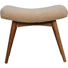 Cottons Benches Artisan Furniture Artisan BouclÃƒ Cream Settee Bench