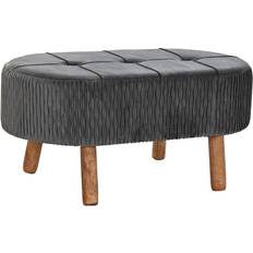 Dkd Home Decor Banqueta Gris Oscuro 80 x 46 x 38 cm Banco