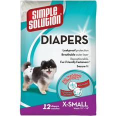 Simple Solution Kæledyr Simple Solution True Fit Disposable Dog Diapers XXL 12 Count