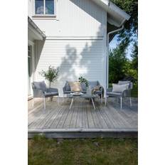 Venture Design Spoga Havesæt 4 Dele Lysegrå Hvid Loungesæt